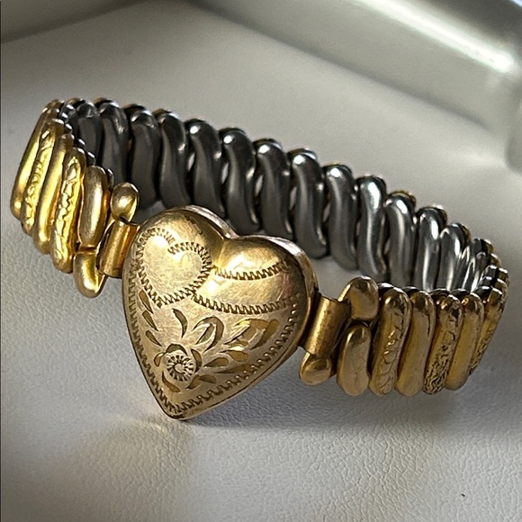 Mid-20th Century 10K Gold Filled Expansion Sweetheart Bracelet - Picture 6 of 7